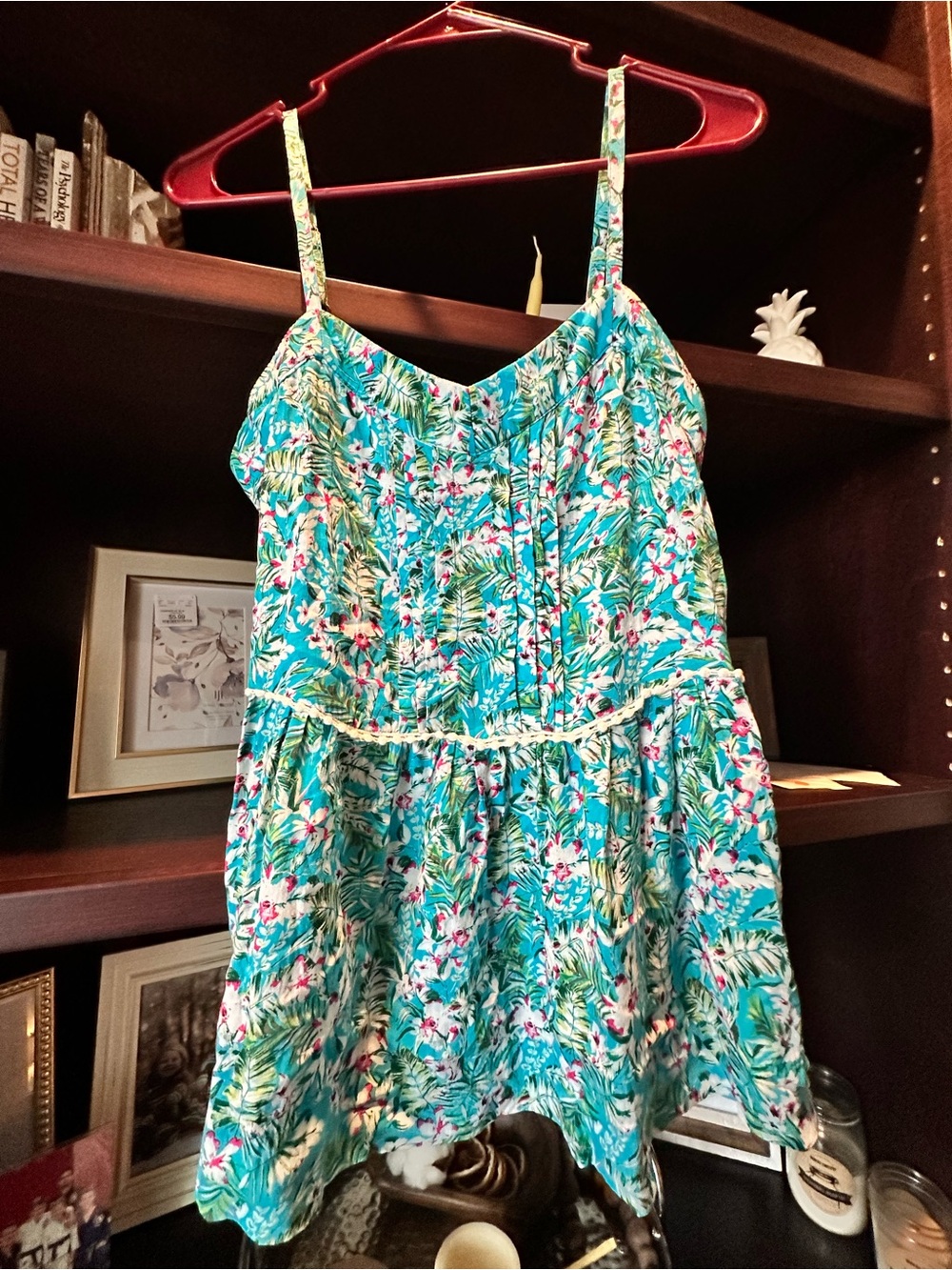 Matilda Jane Turquoise Floral Tank Top